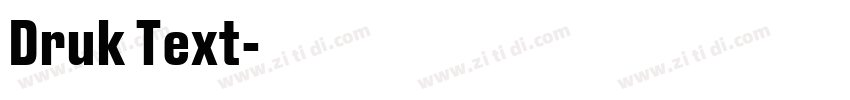 Druk Text字体转换